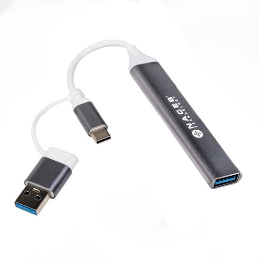 Adaptador Naceb (Na-0124) Hubconvertidor Tipo C4*Usb1*Usb A