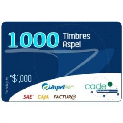 Aspel Sellado Cfdi 1000 Timbres (Facte/1000)