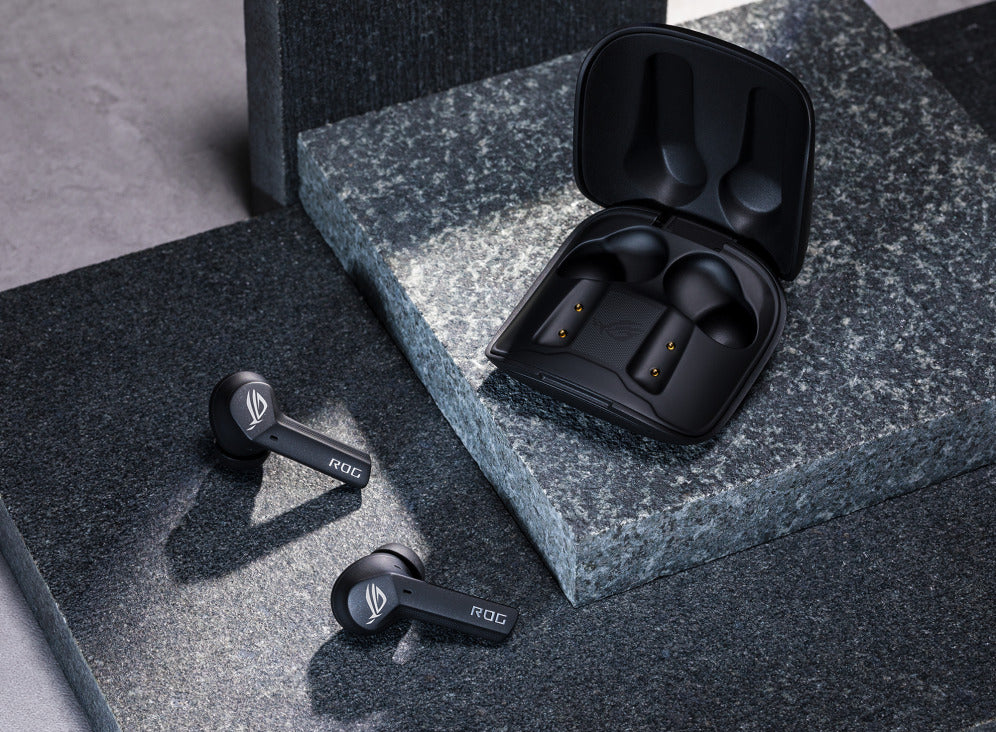 Audifonos Asus (Rog Cetra True Wireless) Gaming,Bluetooth 5.0,Estuche Carga,Bateria 27Hrs,Negro
