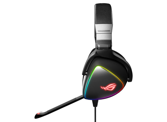 Audifonos Asus (Rog Delta) Usb 2.0,Tipo-C,Pc,Mac,Pc,Mac,Ps4,Ps5,Convertidor Quad Dac,Rgb