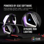 Audifonos Corsair (Ca-9011201-Na) Void Rgb Elite Wireless Negro 7.1Ch Usb C/Mic Comp. Pc