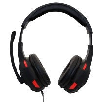 Audifonos Gamer Naceb (Na-0304R) Diadema Con Microfono,3.5Mm,Usb,Negro Rojo,Retroiluminado