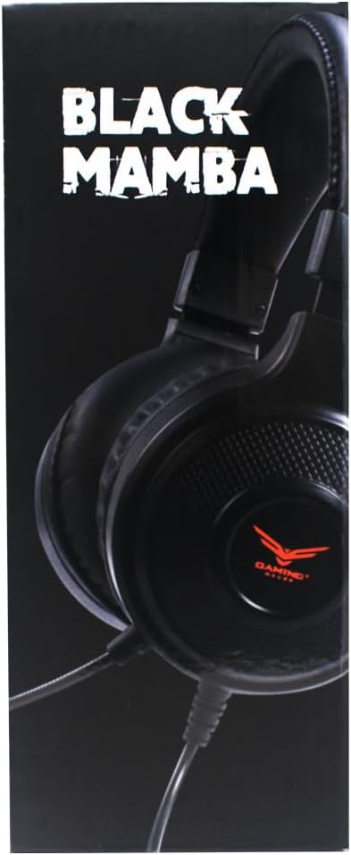 Audifonos Gamer Naceb (Na-0317) Black Mamba,Microfono,3.5Mm,Usb,Negro,Retroiluminado