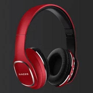 Audifonos Naceb (Na-0307R) Cetusdiademamicrofonobluetoothplegablerojo
