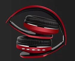 Audifonos Naceb (Na-0307R) Cetusdiademamicrofonobluetoothplegablerojo