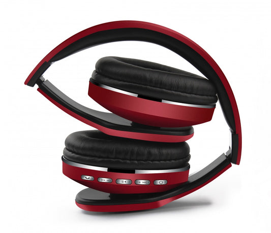 Audifonos Naceb (Na-0307R) Cetusdiademamicrofonobluetoothplegablerojo