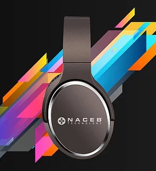 Audifonos Naceb (Na-0308C)Fornax,Manos Libres Bt V4.2,Radio Am/Fm,Plegables,Cafe