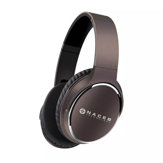 Audifonos Naceb (Na-0308C)Fornax,Manos Libres Bt V4.2,Radio Am/Fm,Plegables,Cafe