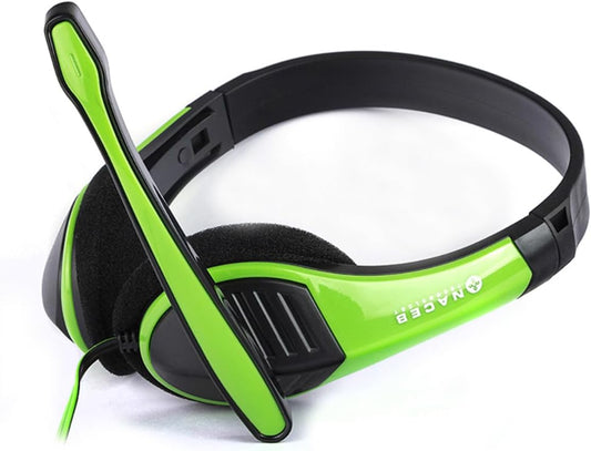 Audifonos Naceb (Na-589Ve) Diademamicrofono3.5Verde