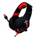 Audifonos Yeyian (Ydw-33402) Gamer Wicked Serie 3000,Alambrico,Usb,Control,Rgb,Negro Rojo