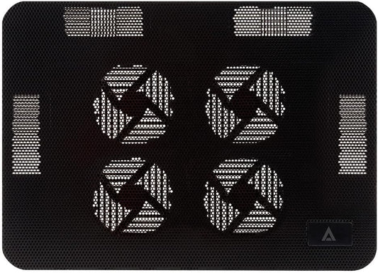 Base Enfriadora Acteck (Ac-916561) P/Laptop 17",4Ventiladores,Cable 50 Cm,Negro