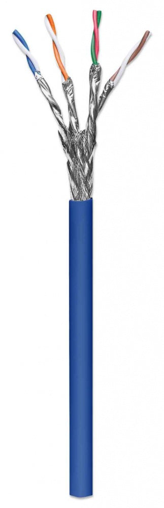 Bobina Intellinet Cat 6A Sftp 305M Solida Azul 100% Cobre 705042