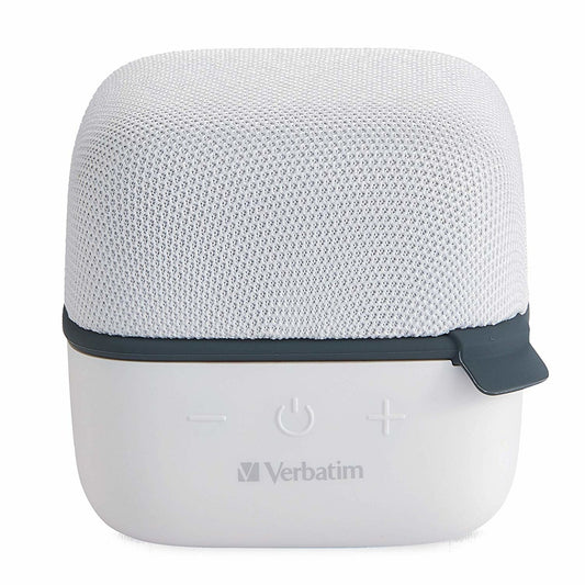 Verbatim Bocina Portátil Cube, Bluetooth, Inalámbrico, 5W Rms, Usb, Blanco