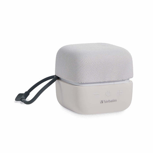 Verbatim Bocina Portátil Cube, Bluetooth, Inalámbrico, 5W Rms, Usb, Blanco