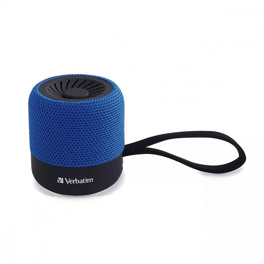 Verbatim Bocina Portátil Mini, Bluetooth, Inalámbrico, 3W Rms, Usb, Azul