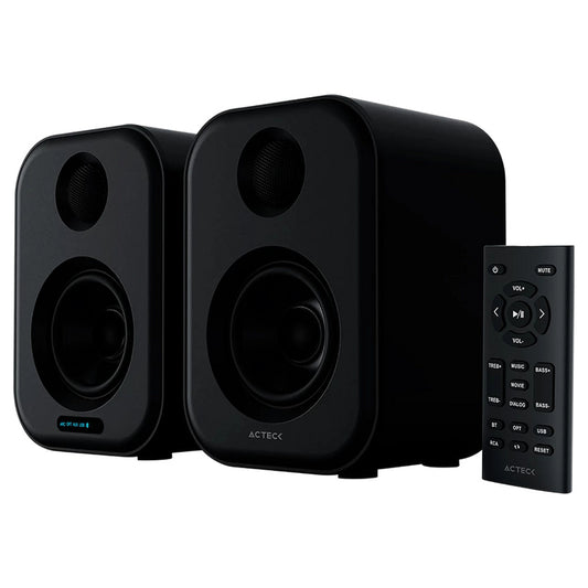 Bocinas Acteck (Ac-935890) Dynamic Exact Bs65050W Rmsaux 3.5Bt 5.0Optico2.0 Canalesnegro