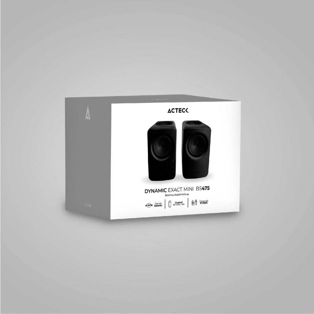 Bocinas Acteck (Ac-936361) Dynamic Exact Mini Bs47510W Rmsaux 3.5Bt 5.0 Optico2.0 Canalesnegro
