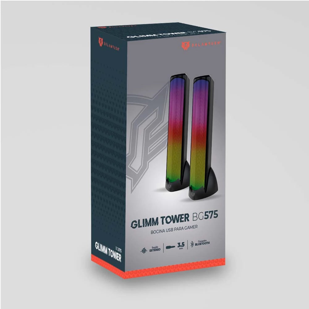 Bocinas Balam Rush (Br-936972) Glimm Tower Bg57510W Rmsrgb 3 Modosauxbt2.0 Canalesnegro