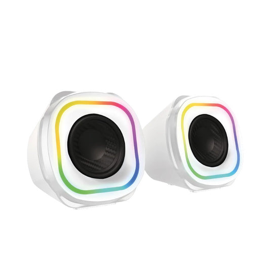 Bocinas Balam Rush (Br-937023) Glimer Quad Bg55510W Rmsrgb 3 Modosauxbt2.0 Canalesblanco