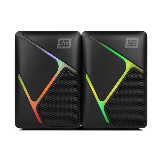 Bocinas Start The Game 2.0 3.5Mm Usb Energia Rgb 3Wx2 Spk-108
