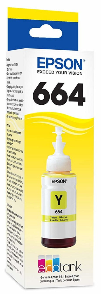 Tanque De Tinta (Ecotank) Epson 664 Amarillo 70Ml