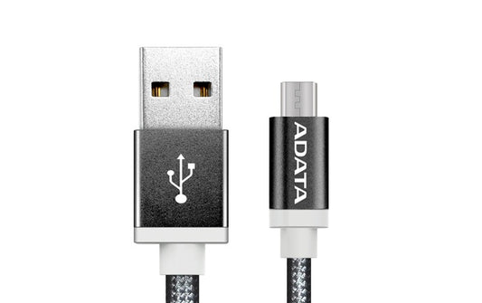 Cable Adata Micro Usb 1M Negro (Amucal-100Cmk-Cbk)