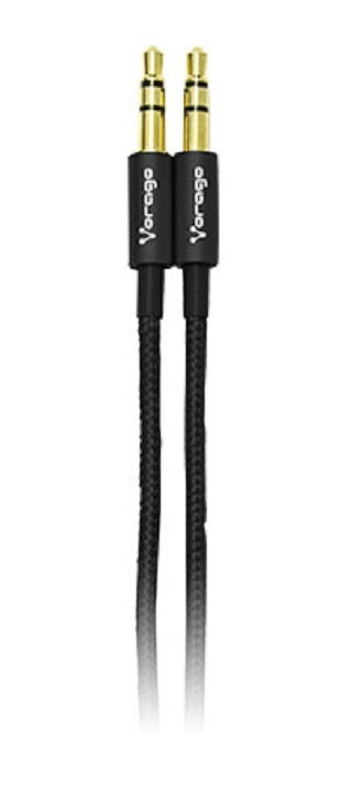 Vorago Cable 3.5Mm Macho - 3.5Mm Macho, 1 Metro, Negro Metálico