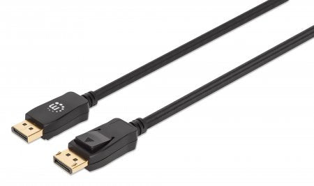 Cable Displayport Manhatan V1.4 M-M 2.0M Negro 8K@60Hz/4K@120Hz 353618