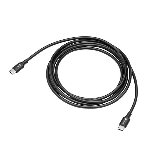 Cable Getttech (Gcu-Ucqc-01) Usb Tipo C - Usb Tipo C, Salida 3A, Negro, 2Mts