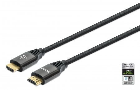 Cable Hdmi Manhattan 2.1 Textil M-M 1.0M, 8K@60Hz, 355933