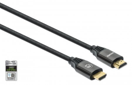 Cable Hdmi Manhattan 2.1 Textil M-M 2.0M, 8K@60Hz, 355940