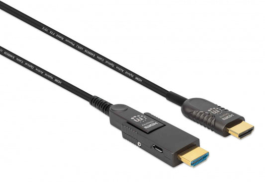Cable Hdmi Manhattan Fibra Optica M-M 4K 30Mts 355193
