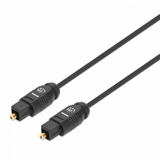 Cable Óptico Manhattan Audio Toslink M-M 1.0M Negro 356060