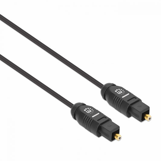 Cable Óptico Manhattan Audio Toslink M-M 1.0M Negro 356060