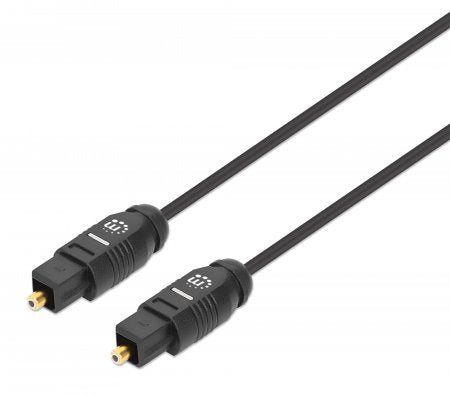Cable Óptico Manhattan Audio Toslink M-M 5.0M Negro 356091