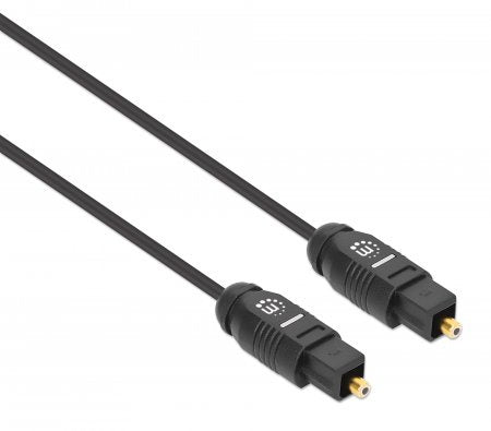 Cable Óptico Manhattan Audio Toslink M-M 5.0M Negro 356091