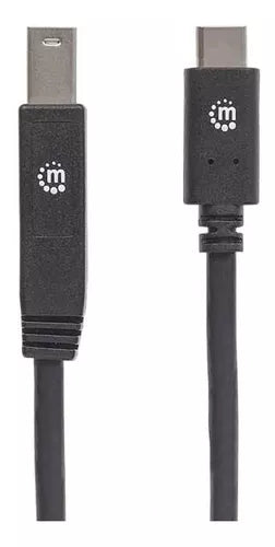 Cable Manhattan Usb C Macho - Usb B Macho 2Mts