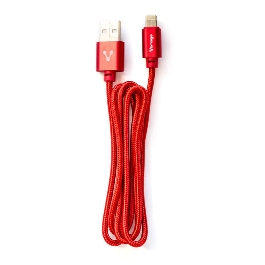 Vorago Cable De Carga Micro Usb B/Lightning Macho - Usb A Macho, 1 Metro, Rojo, Para Ipod/Iphone/Ipad