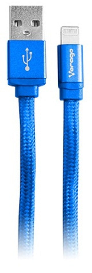 Vorago Cable De Carga Usb 2.0 A Macho - Lightning Macho, 1 Metro, Azul, Para Iphone/Ipad
