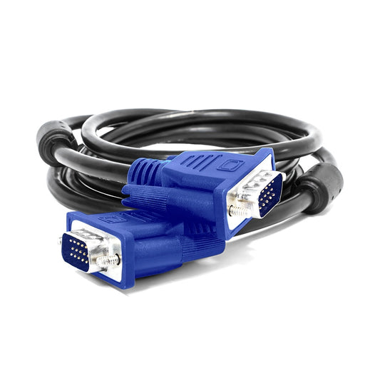 Vorago Cable Vga (D-Sub) Macho - Vga (D-Sub) Macho, 2 Metros, Negro/Azul
