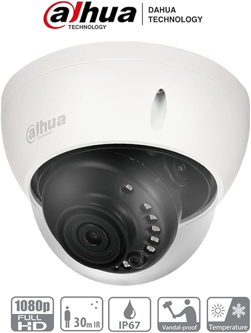 Camara Domo Dahua (Dh-Hac-Hdbw1200En-0280B-S4) Hdcvi 1080P Antivandalica,Tvi,Ahd,Cvbs,2.8Mm,115 Grad