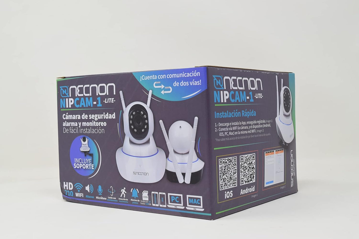 Camara Ip Necnon (Nbcs1L122M) 2Mp1080Hdwifialtavozmicro Sensor De Mov Microsd Soporte Inc.