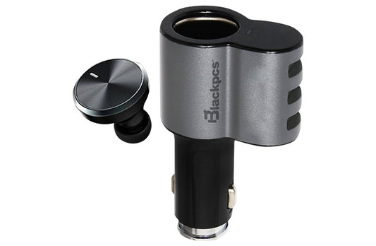 Car Charger Blackpcs 3 Puertos Usb Manos Libres Negro (Epi053Bt-Bl)