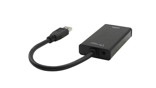 Vorago Adaptador Hdmi Hembra - Usb Macho, Negro