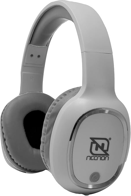 Diadema Bt Necnon Nbh-04 Pro 3.5Mm Hfp Blanco/Plata (Nbab042100)