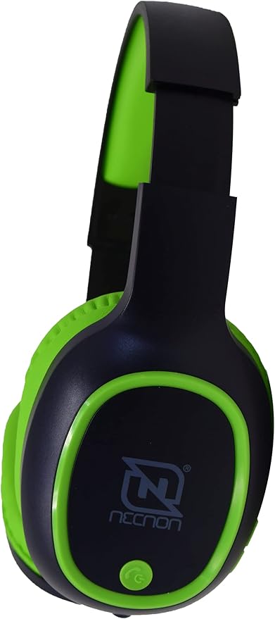 Diadema Bt Necnon Nbh-04 Pro 3.5Mm Hfp Negro/Verde (Nbab042600)