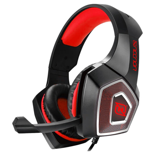 Diadema Necnon Nbhg-Dragon Gaming Alambri/Flexible/Vibracion Rojo Npagdr02Vi