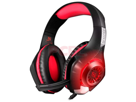 Diadema Necnon Nbhg-Viper Gaming Flexible Microfono 3.5Mm Rojo Ncagvi02Si