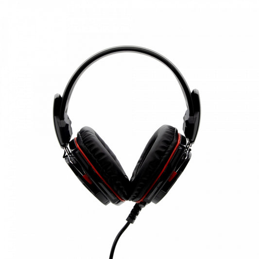 Diadema Yeyian Yh2000 Tempest Led, 3.5Mm/Pc/Cons/Usb/ C/Mic Neg C/Rojo