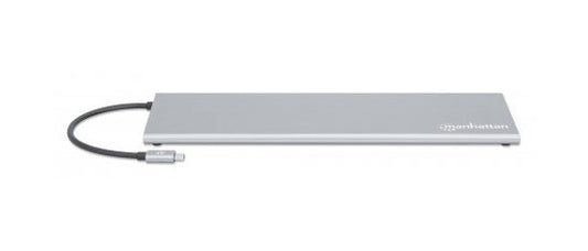 Docking Station Manhattan Usb-C 11 En 1 Con Mst P/3 Monitores 130578